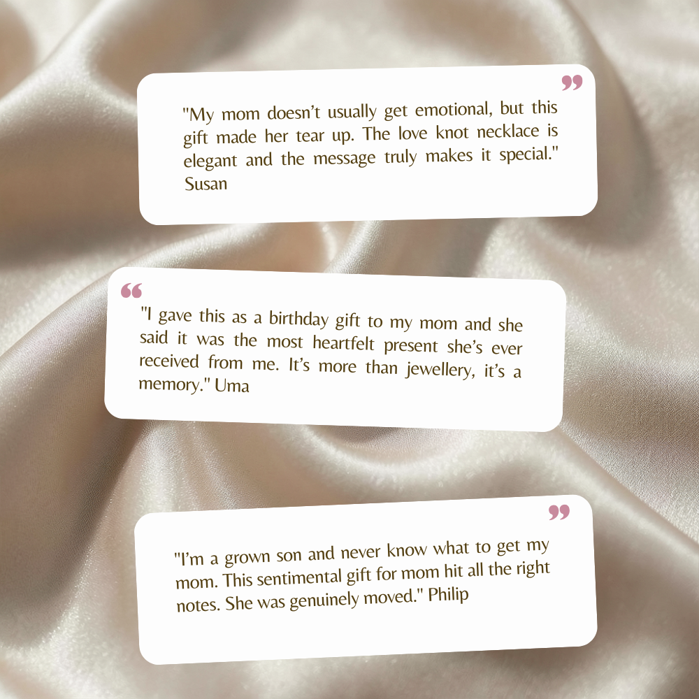 Love Knot Necklace for Mom – A Symbol of Steady, Unbreakable Love