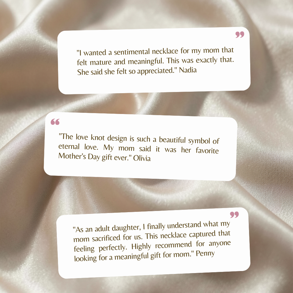 Love Knot Necklace for Mom – A Timeless Symbol of an Unbreakable Bond