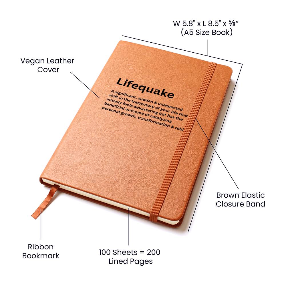 Lifequake - Vegan Leather Journal