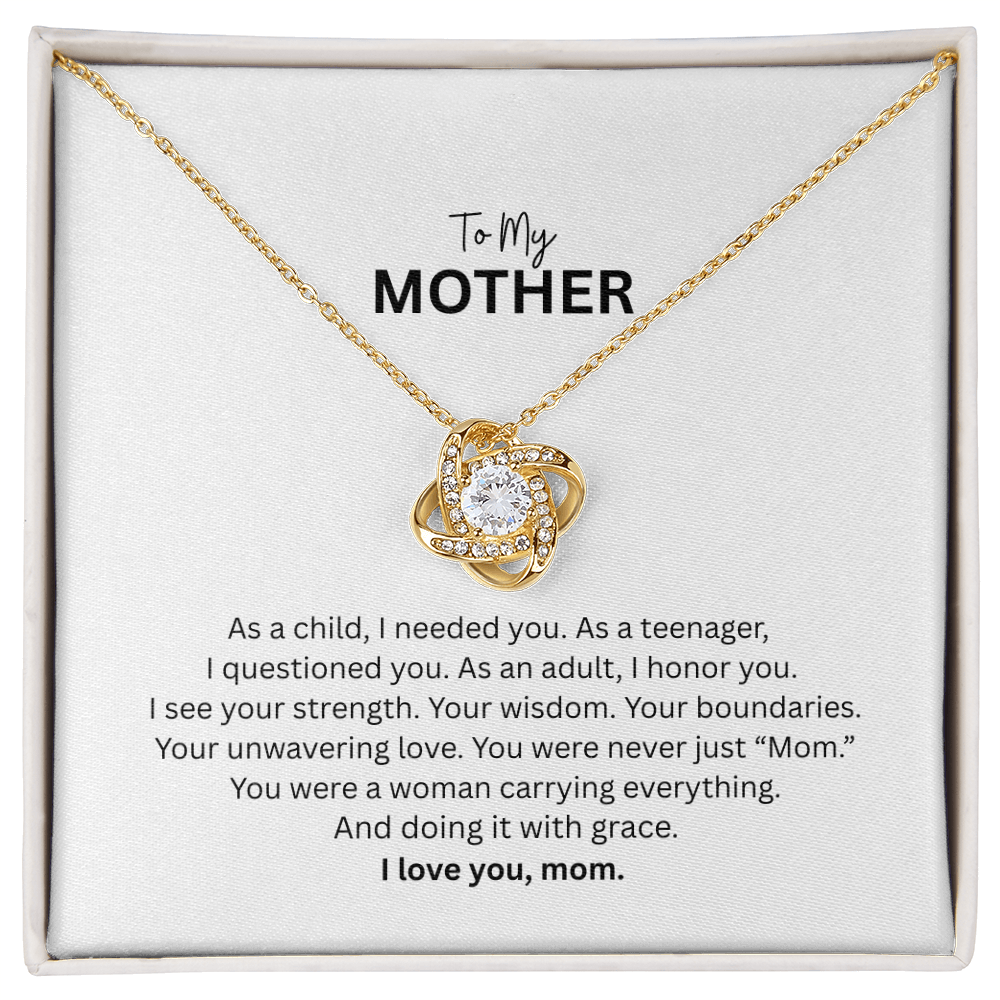 Love Knot Necklace for Mom – A Timeless Symbol of an Unbreakable Bond