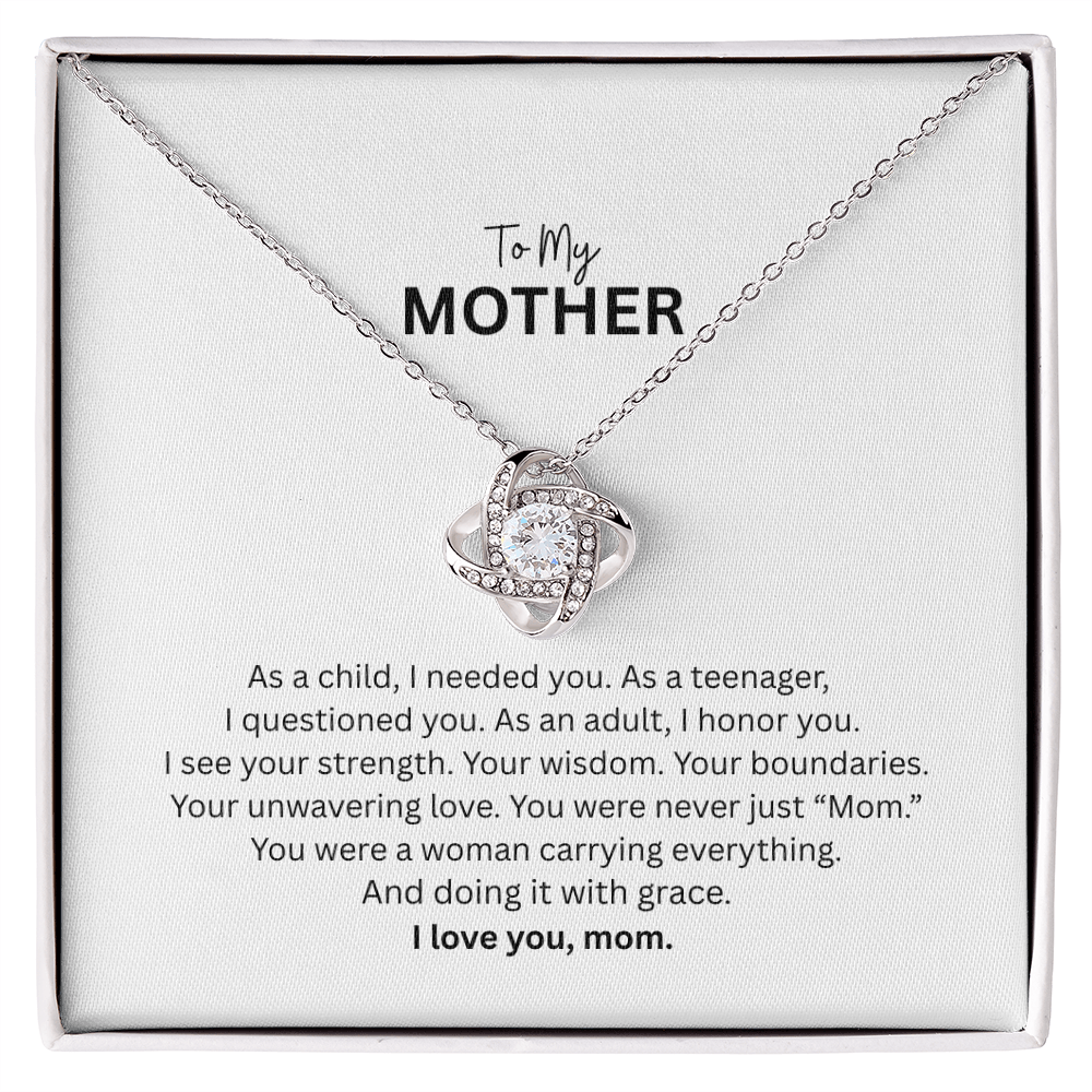 Love Knot Necklace for Mom – A Timeless Symbol of an Unbreakable Bond