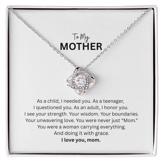 Love Knot Necklace for Mom – A Timeless Symbol of an Unbreakable Bond