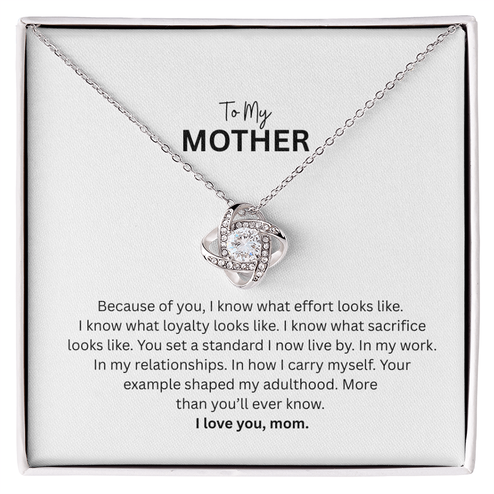 Eternal Love Knot Necklace for Mom