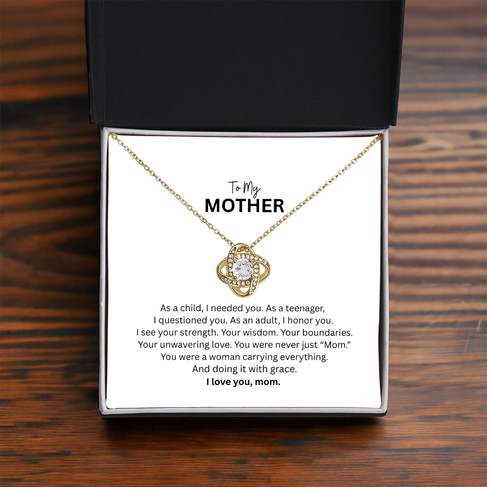 Love Knot Necklace for Mom – A Timeless Symbol of an Unbreakable Bond