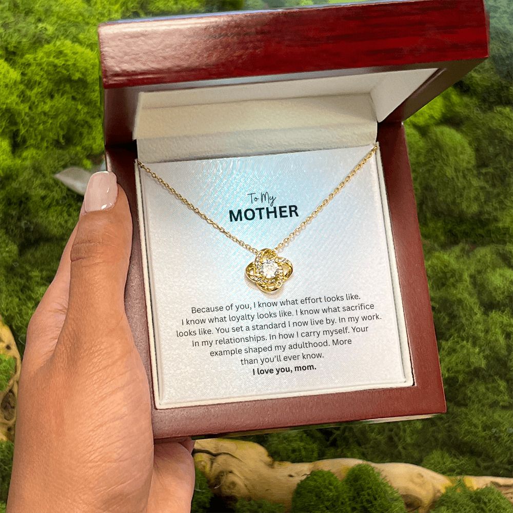 Eternal Love Knot Necklace for Mom