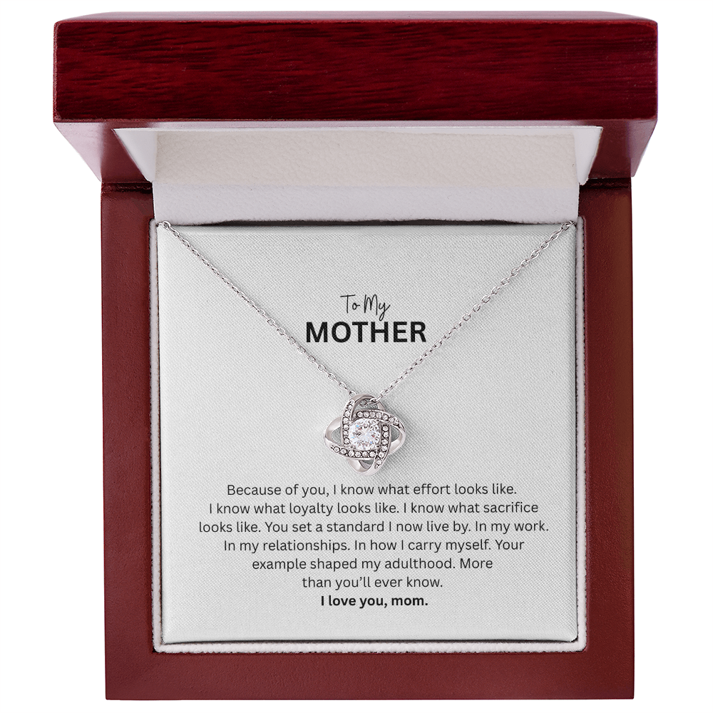 Eternal Love Knot Necklace for Mom