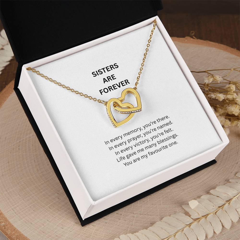 Eternal Sister Bond – Interlocking Hearts Necklace
