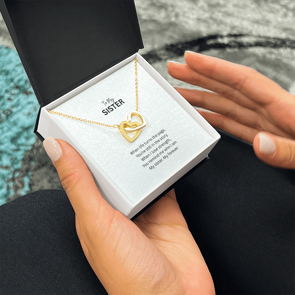 My Sister, My Forever – Interlocking Hearts Necklace