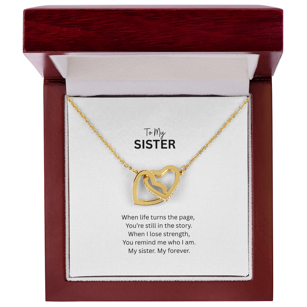 My Sister, My Forever – Interlocking Hearts Necklace