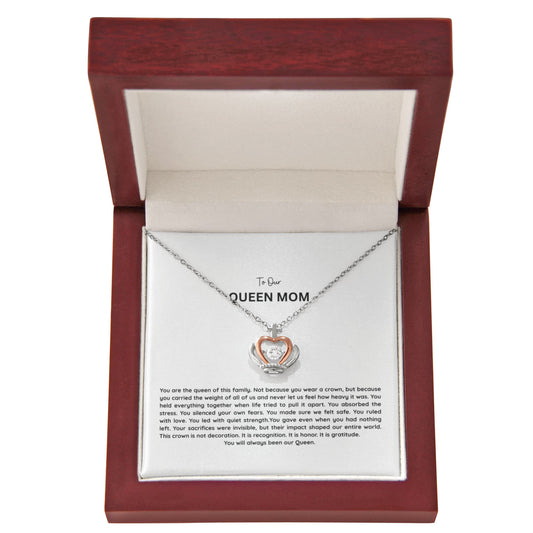 To Our Queen Mom - Crown Necklace